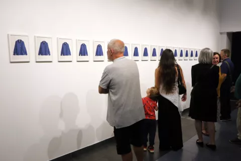 Osijek 17. 07. 2025, Izložbeni prostor/privremena Galerija - Kapucinska 36. Ivan Gundić: Still Life, otvorenje izložbe, u suradnji s Muzejom likovnih umjetnosti.snimio GOJKO MIITĆ