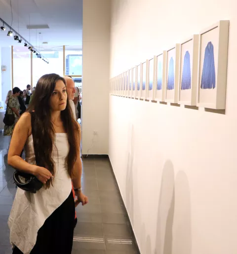 Osijek 17. 07. 2025, Izložbeni prostor/privremena Galerija - Kapucinska 36. Ivan Gundić: Still Life, otvorenje izložbe, u suradnji s Muzejom likovnih umjetnosti.snimio GOJKO MIITĆ