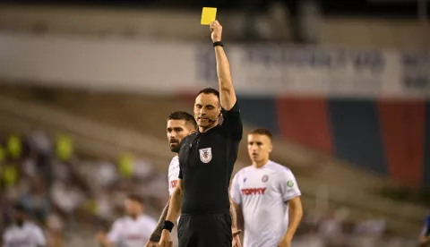 21.08.2022., stadion Poljud, Split - SuperSport HNL, 06. kolo, HNK Hajduk - NK Lokomotiva. Sudac Tihomir Pejin Photo: Davor Puklavec/PIXSELL