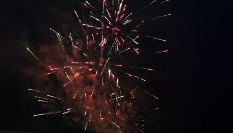 01.01.2019.Sisak - Docek Nove godine na korzu uz prigodni glazbeni program i vatromet. Photo; Edina Zuko/PIXSELL