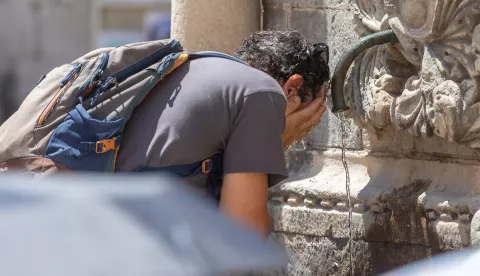 01.07.2025., Stara gradska jezgra, Dubrovnik - Toplinski val u gradu. Izrazito visoke temperature zraka. Photo: Grgo Jelavic/PIXSELLtoplinski val, vrućina