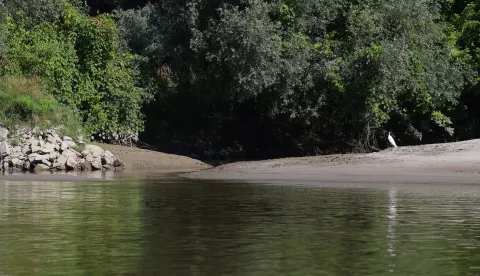 Osijek, 19. 07. 2025., rijeka Drava, Drava, vožnja čamcem, čamac, ljeto, prirodaSNIMIO BRUNO JOBST