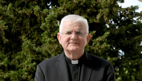 RIJEKA, 24. 04. 2025. - Nadbiskupski dom, nadbiskup Mate Uzinić  SNIMIO: VEDRAN KARUZA 