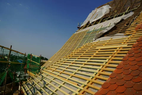 Obnova krovišta crkve - detalj