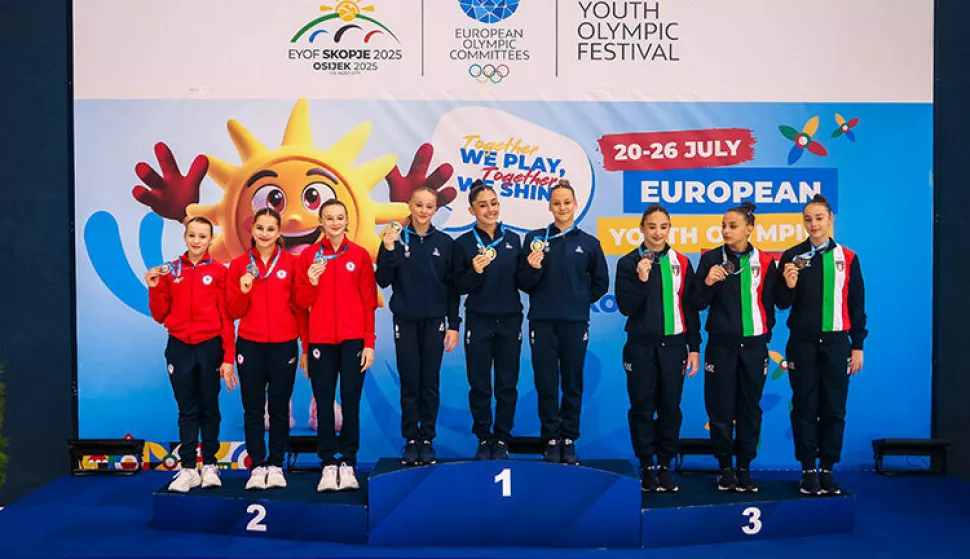 GRADSKI VRT EYOF GIMNASTIKASRPANJ 2025.FOTO: Marko Banić/Reroot