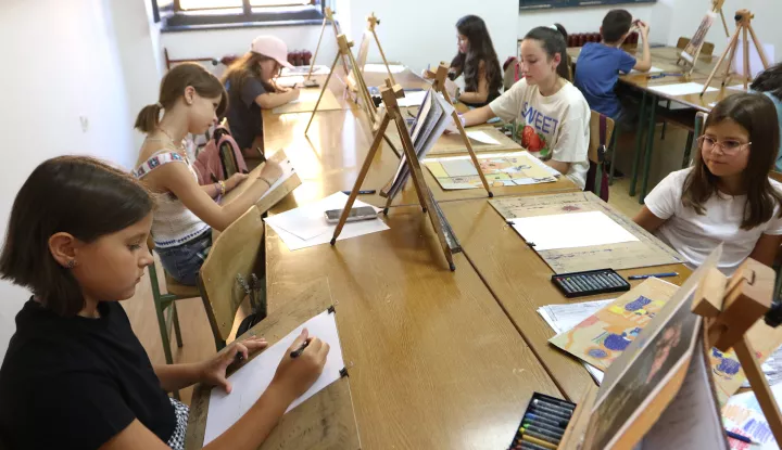 Osijek, 25. 07. 2025, Dom tehnike u Tvrđi, ljetne radionice za dijecu.snimio GOJKO MITIĆ