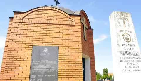 28.06.2012., Borovo Selo - Grob Vukasina Vuleta Soskocanina, cetnickog zapovjednika obrane Borova sela.rPhoto: Goran Ferbezar/PIXSELL