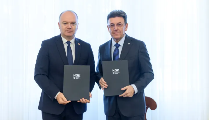 MINISTAR DEMOGRAFIJE IVAN &Scaron;IPIĆ I PREDSJEDNIK HGK LUKA BURILOVIĆSRPANJ 2025.