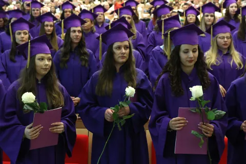 Osijek, 05. 05. 2025, Aula magna Poljoprivredni fakutlet, svečana promocija Fakulteta za odgojne i obrazovne znasnosti, FOOZOS.snimio GOJKO MITIĆ