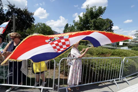 Zagreb, 31.07.2025. - Pripreme uoči vojnog mimohoda u čast VRO "Oluja". foto HINA/ Admir BULJUBA&Scaron;UĆ/ tm