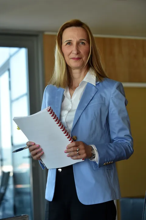 Zagreb, 30.07.2025 (novosti) - Natasa Mikus Zigman, ministrica EU fondova i regionalnog razvoja, uz razgovor T.Tomicic.foto Davor Kovacevicnovosti