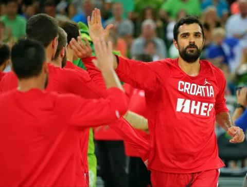 24.08.2017., Stozice, Ljubljana, Slovenija - Pripremna utakmica za EuroBasket 2017., Slovenija - Hrvatska. Krunoslav Simon Photo: Jurica Galoic/PIXSELL
