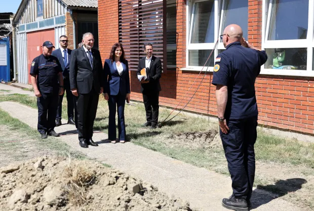 BIZOVAC Županica Nataša Tramišak i PPVRH i ministar unutarnjih poslova Davor Božinović obišli Regionalni centar civilne zaštite u BizovcuSRPANJ 2025.