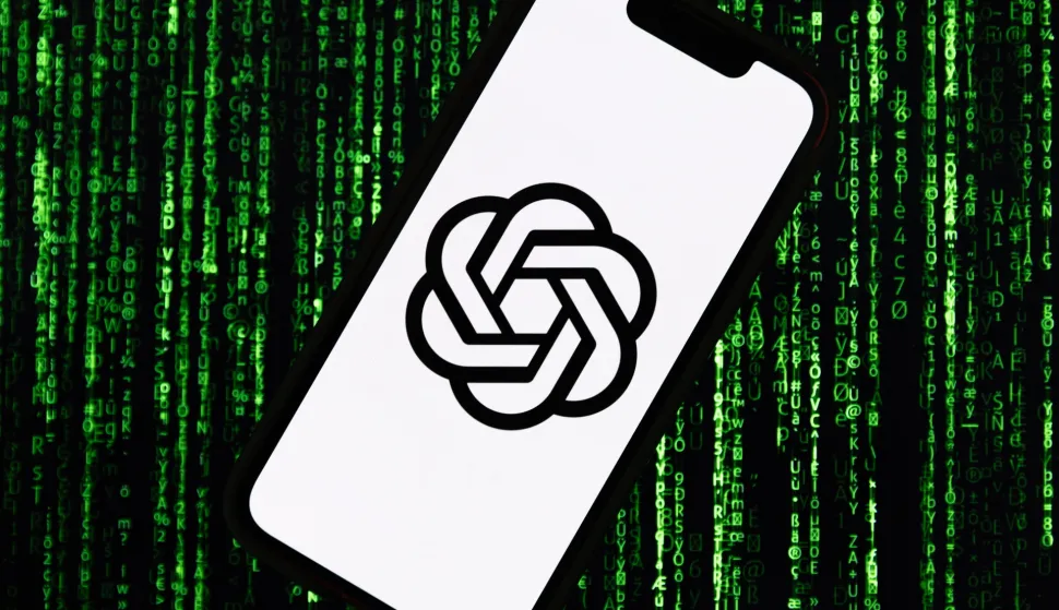 epa10855392 An illustration picture shows a mobile phone displaying the logo of Open AI and Microsoft Corporation's Chat GPT, in Los Angeles, USA, 11 September 2023. Recent reports point to the huge increase in water consumption and Microsoft in its latest environmental report state an increase of 34% between 2021 and 2022 (equivalent of more than 2,500 Olympic swimming pools) of it's water use. A researcher at the University of California, Riverside, who is trying to quantify the impact of AI technology, Shaolei Ren estimates that this increase is in a large part due to the development of AI. His team also estimates that Chat GPT uses an average of 500ml of water depending on the length of the prompt. EPA/ETIENNE LAURENT