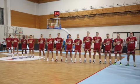 Opatija, 2.8.2025. - Pripremna prijateljska utakmica košarkaških reprezentacija Hrvatske i Ukrajine. foto HINA/ Miljenko KLEPAC/ mk