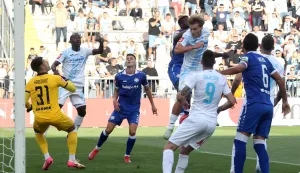 Rijeka, 3.8.2025. - Susret 1. kola HNL-a Rijeka - Slaven Belupo. foto HINA/ Miljenko KLEPAC/ mk