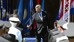 Knin, 05.08.2025. - Obilje?avanje Dana pobjede i domovinske zahvalnosti, Dana hrvatskih branitelja i 30. obljetnice Vojno-redarstvene operacije "Oluja". Na fotografiji Andrej Plenkovi?. foto HINA/ Mario STRMOTI?/ ms