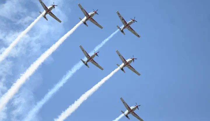 Split - 5.08.2025.- Obilježavanja Dana pobjede i domovinske zahvalnosti, Dana hrvatskih branitelja i 30. obljetnice VRO Oluja u Kninu na stadionu NK Dinara. foto HINA/ Mario STRMOTIĆ/ms 
