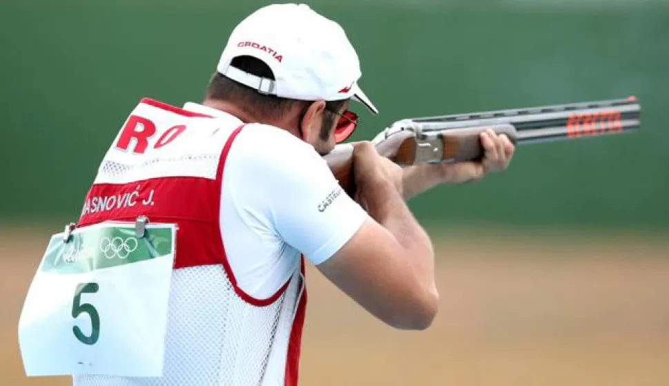 08.08.2016., Rio de Janeiro, Brazil - Olimijske igre Rio 2016. Streljastvo, trap, Josip Glasnovic. Photo: Igor Kralj/PIXSELL------2x color - sport