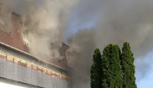 Osijek, 07. 08. 2025., Ulica sv. Leopolda Mandića, Arriva, požar, vatrogasci SNIMIO BRUNO JOBST