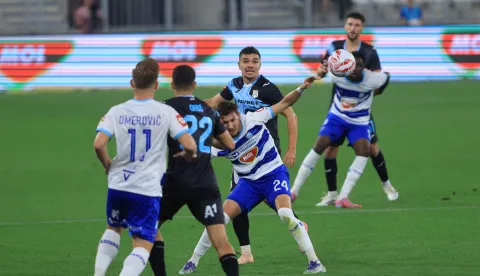 Osijek, 09.08.2025 - Susret 2. kola HNL-a Osijek - Rijeka. foto HINA/ ik