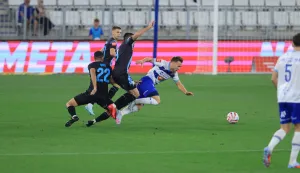 Osijek, 09.08.2025 - Susret 2. kola HNL-a Osijek - Rijeka. foto HINA/ ik