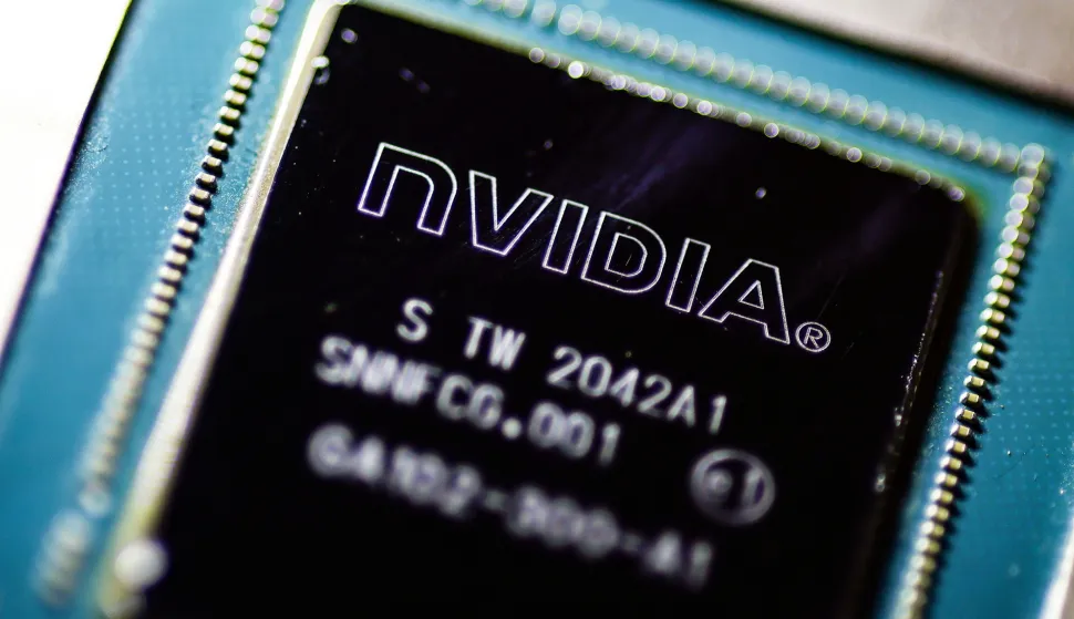 epa12256571 A photo illustration shows a discarded chip by US technology company Nvidia, in Berlin, Germany, 23 July 2025. According to Nvidia, H20 chips will soon be delivered to China again. The high-tech products were long banned by US presidents Biden and Trump. After its share price plummeted in January 2025, US chip manufacturer Nvidia has reported record sales. EPA/HANNIBAL HANSCHKE ILLUSTRATION