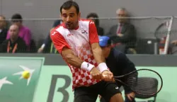 02.02.2018., Osijek - DAVIS CUP - igra parova Marin Cilic, Ivan Dodig vs. Daniel Nestor, Vasek PospisilFoto: Zeljko Sepic