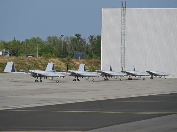 Zagreb, 11.08.2025. - U vojarni "Pukovnik Marko Živković" u Velikoj Gorici u ponedjeljak je počelo testiranje besposadnih zrakoplovnih sustava Bayraktar TB2, novih sredstava Oružanih snaga RH i njihove kompletne opreme, priopćeno je iz Ministarstva obrane RH (MORH). foto HINA/ MORH/ ml