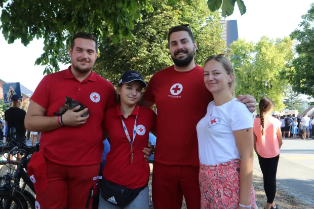 Aljmaš, 15. 08. 2025, Aljmaš, svetište, Blagdan Velike Gopse, vjernici, svečenici.snimio GOJKO MITIĆ