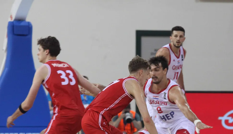 Opatija,09.08.2025.- Kvalifikacijska ko?arka?ka utakmica kvalifikacija sa svjetsko prvenstvo izme?u Hrvatske i Danske.