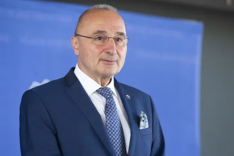 Zagreb, 03.07.2025 - Izjave nakon sjednice Vlade RH. Na fotografiji Gordan Grlić Radman. foto HINA/ Daniel KASAP/ dk