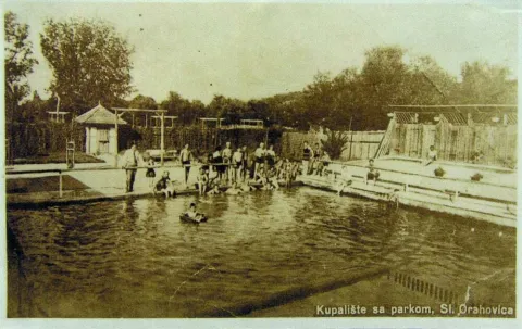 Orahovica - Pro&scaron;ireno kupali&scaron;te 1922. godine