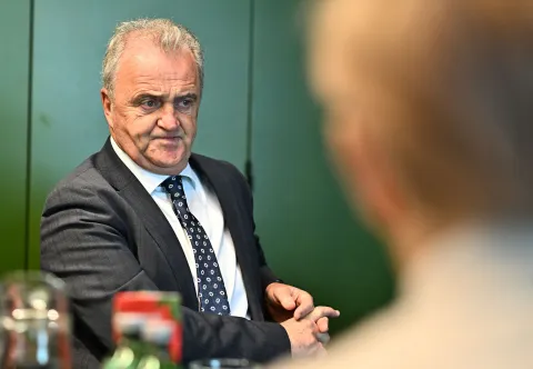 19.03.2024. Zagreb - Predstavljanje rezultata istrazivanja o ocekivanjima i kljucnim izazovima turistickog sektora za nadolazecu turisticku sezonu. Veljko Ostojic, direktor Hrvatske udruge turizma. Photo: Neva Zganec/PIXSELL