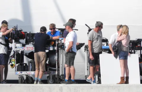 03.10.2017., Vis, otok Vis - Nastavak snimanja fima Mamma Mia 2."nPhoto: Matija Habljak/PIXSELL 