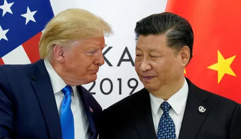 FILE PHOTO: U.S. President Donald Trump meets with China's President Xi Jinping at the start of their bilateral meeting at the G20 leaders summit in Osaka, Japan, June 29, 2019. REUTERS/Kevin Lamarque/File Photo Photo: KEVIN LAMARQUE/REUTERS