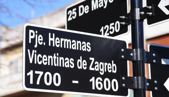 Buenos Aires, 25.08.2025. - Sestre milosrdnice iz Zagreba, rimokatolički ženski crkveni red, dobile su naziv ulice u predgrađu glavnog argentinskog grada Buenos Airesa gdje djeluju od 1934. godine. foto HINA/ Hermanas De Caridad De San Vicente de Paúl/ tm