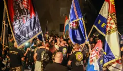 prosvijed branitelja benkovac protiv feltivala nosi se