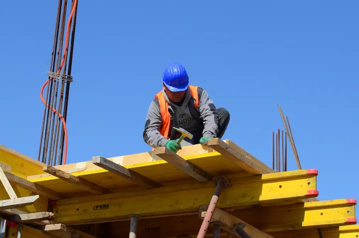 osijek, 20 ožujka 2024, 11,00 sati, kutinska bb, dječji vrtić, izgradnja, gradonačelnik ivan radić, vrtic, građevinari, radnici snimio zdenko pušić