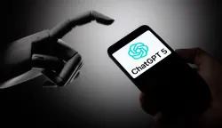 The ChatGPT 5 logo is being displayed on a mobile phone, OpenAI announced GPT-5, its latest and most advanced AI model. Seen in this photo illustration.Taken in Brussels, Belgium, On 7 August 2025. (Jonathan Raa/Sipa USA) *** Strictly for editorial news purposes only *** Photo: Jonathan Raa/SIPA USA