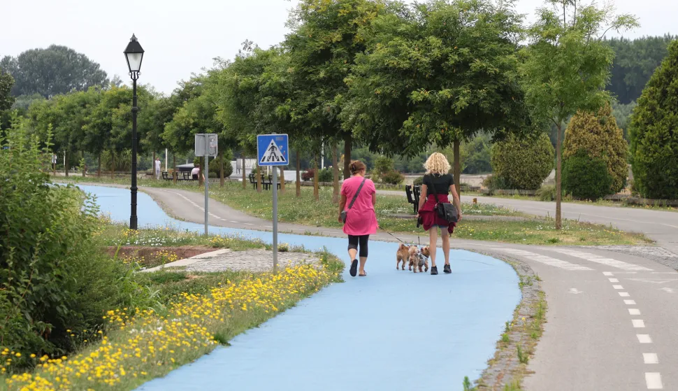 Osijek, 16. 07. 2025., slobodnjak, slobodnjaci, &scaron;etnja; psi; promenadaSNIMIO BRUNO JOBST