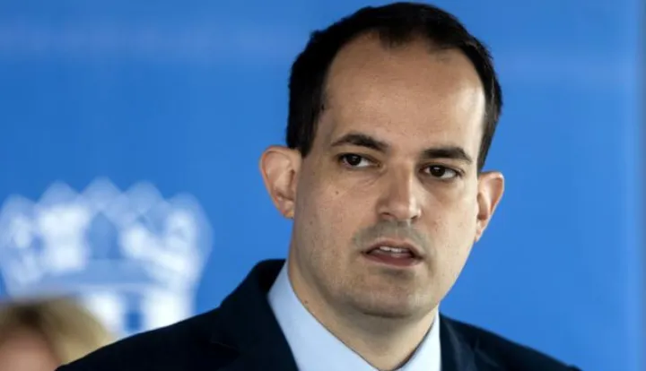 Zagreb, 5.7.2023 - Članovi Vlade nazočili su prezentaciji Vijeća za provedbu Kodeksa ponašanja državnih dužnosnika u tijelima izvršne vlasti. Uvodno su se obratili predsjednik Vlade Andrej Plenković i predsjednica Vijeća za provedbu Kodeksa ponašanja državnih dužnosnika u tijelima izvršne vlasti Sunčana Roksandić. Na slici Ivan Malenica.Foto Hina/ Dario GRZELJ/ dag