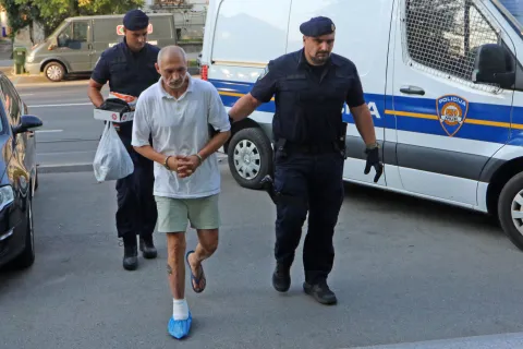 Osijek, 04. 09. 2025, Županijski sud u Osijeku. Privođenje Roberta Reder, osumjičen za ubojstvo žene u Tenju.snimio GOJJKO MITIĆ