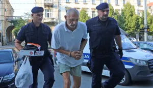 Osijek, 04. 09. 2025, Županijski sud u Osijeku. Privođenje Roberta Reder, osumjičen za ubojstvo žene u Tenju.snimio GOJJKO MITIĆ