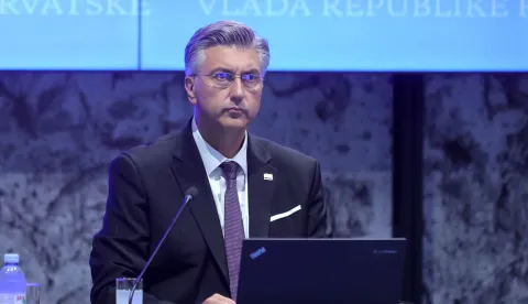 Zagreb.4.9.2025.- Održana je redovita sjednica Vlade RH.Na slici Andrej Plenković.Foto HINA/Tomislav Pavlek/ tp