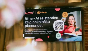 gina ai asistentica za ginekolosku pismenostCredit: USTUPLJENA FOTOGRAFIJACaption:Gina je alat koji donosi provjerene informacije, dostupno, interaktivno i diskretno