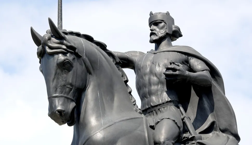 23.04.2018., Zagreb- Spomenik kralju Tomislavu."nPhoto: Patrik Macek/PIXSELL 