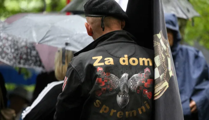 Sošice: Komemoracija pokraj jame Jazovke za žrtve koje su ubili partizani 22.06.2018., Sosice - Spomen-pohod i komemoracija pokraj jame Jazovke na Zumberku za vojnike i civile koje su partizani ubili tijekom Drugog svjetskog rata i nakon njega te ih bacili u jamu. rrPhoto: Zarko Basic/PIXSELL 