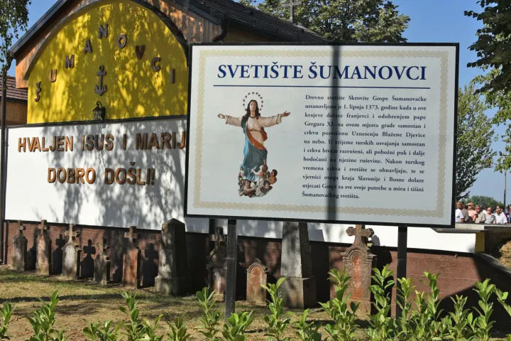 slavonija...sumanovci, gunja...15.08.2021.svetiste majke dobre nade, sumanovci; svetkovina velike gospe; misno slavlje predvodio svecenik ivan benakovic;foto Gordan Panić