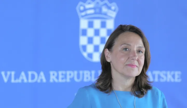 Zagreb.4.9.2025.- Održana je redovita sjednica Vlade RH.Ministrica zdravstva Irena Hrstić dala je izjavu nakon sjednice.Foto HINA/Tomislav Pavlek/ tp